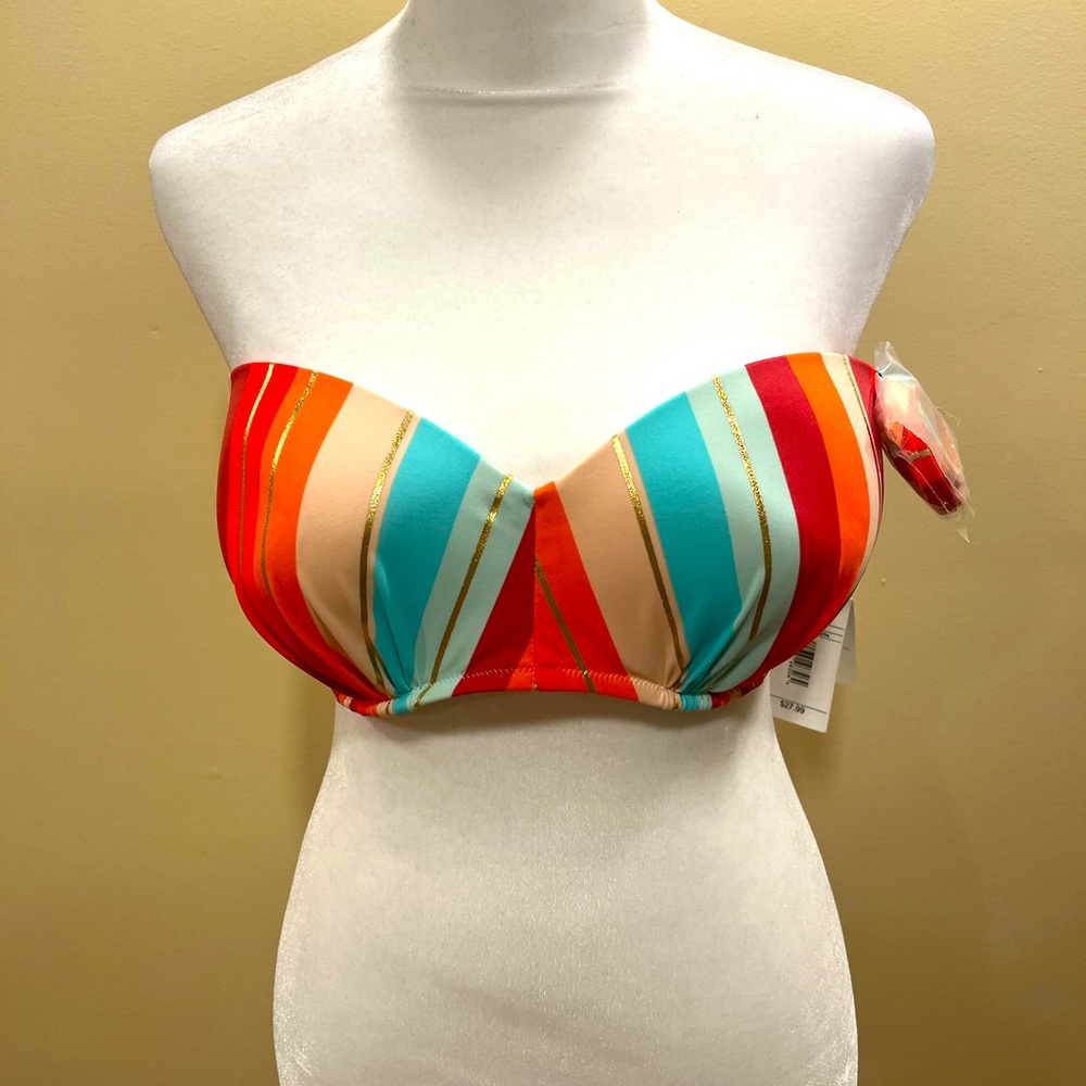 Multi colored bikini top